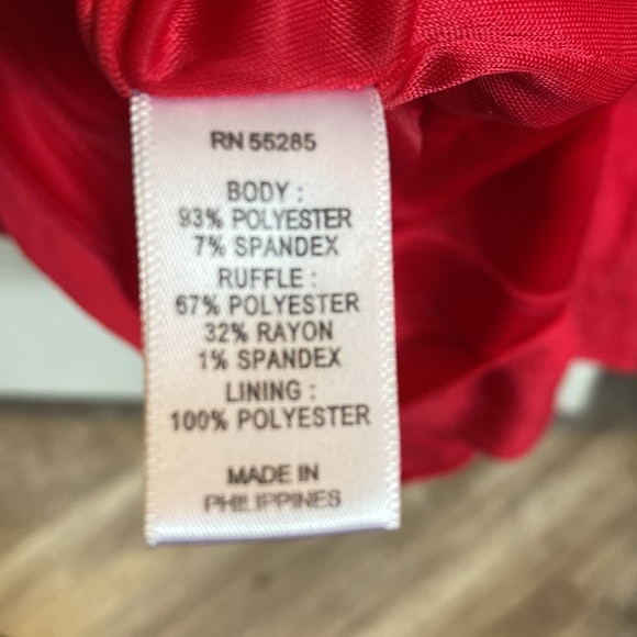 Express hot pink/red stretchy ruffle tube dress XS - Picture 5 of 5